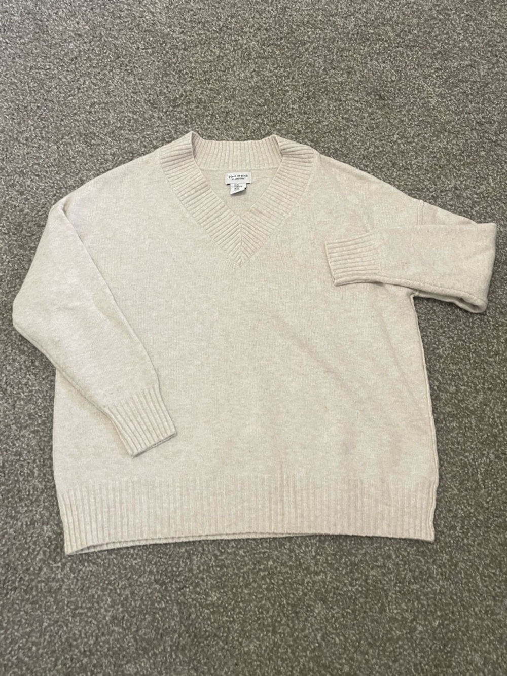 Song of Style Cream V-Neck Sweater